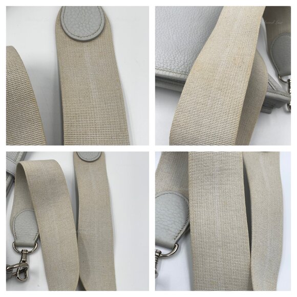 Authentic HERMES Grey Clemence Evelyne I GM Crossbody Bag - Picture 8 of 15
